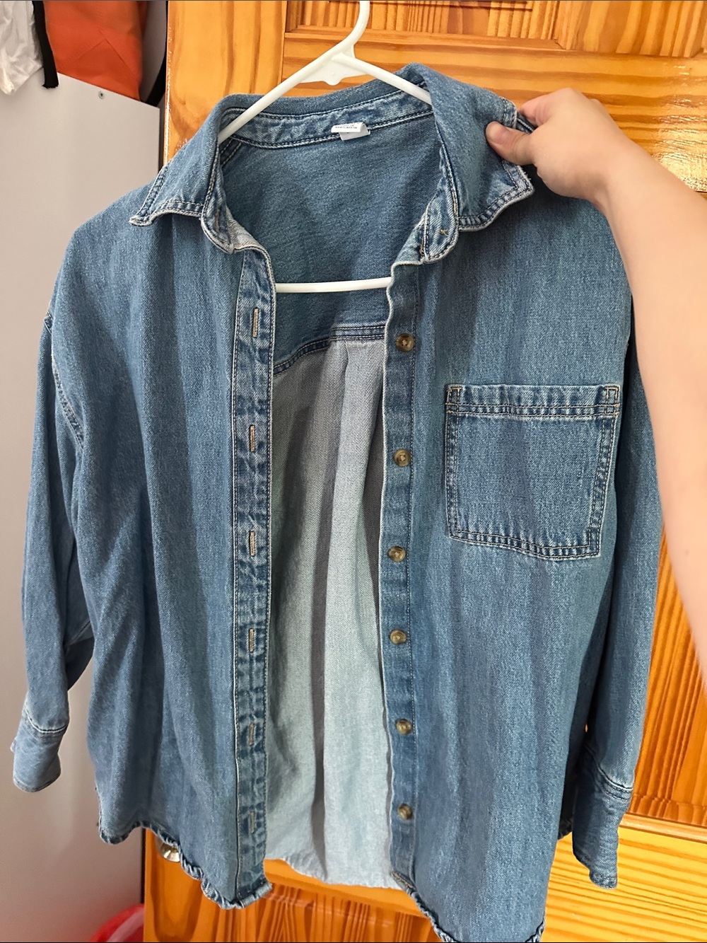 Old Navy Woman Classic Denim Button-Up Jacket XS Petite